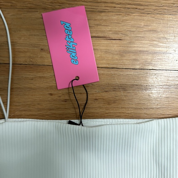 Edikted Ribbed High-Cut Bodysuit - Picture 2 of 5